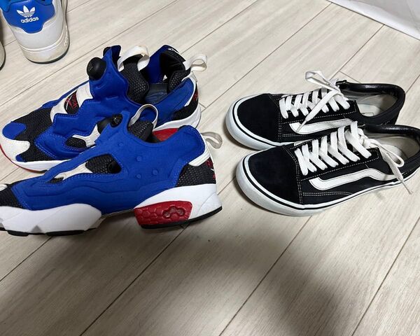 美品 Reebok INSTAPUMP FURY OG × Vans Old Skool Black White