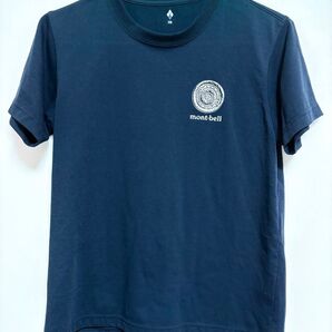 Tシャツ 良品!【mont-bell モンベル】ネイビー バックプリント XS