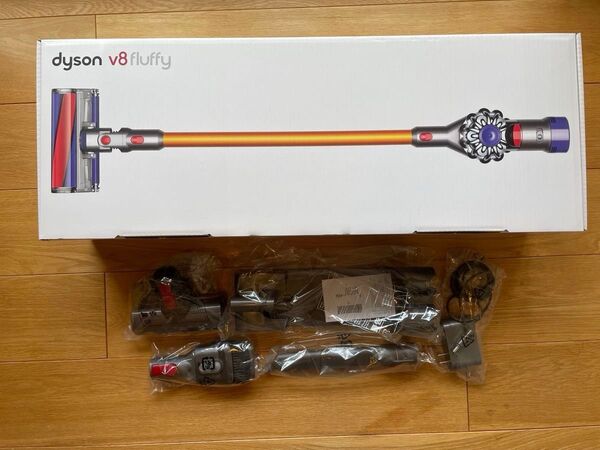 【未使用パーツ5点】dyson V8 fluffy 掃除機 コードレス イエロー