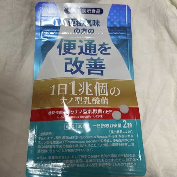 便通を改善 1日1兆個のナノ型乳酸菌 新品未開封
