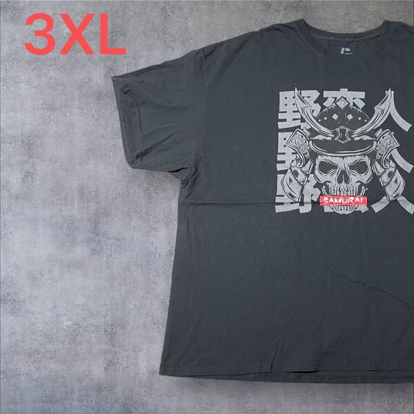 【US古着】ブラック 3XL Tシャツ 半袖 レギュラー プリント メンズ レディース 大きいサイズ オーバーサイズ
