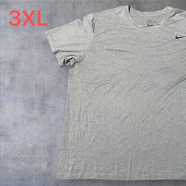 【US古着】グレー 3XL Tシャツ 半袖 レギュラー プリント メンズ レディース 大きいサイズ オーバーサイズ ナイキ