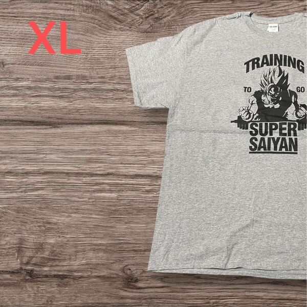 【US古着】グレー XL Tシャツ 半袖 レギュラー プリント メンズ レディース 大きいサイズ オーバーサイズGILDAN