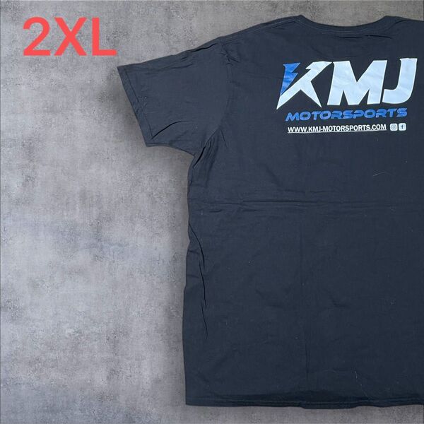 【US古着】ブラック 2XL Tシャツ 半袖 レギュラー プリント メンズ レディース 大きいサイズ オーバーサイズGILDAN