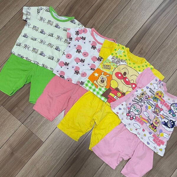 ベビー服 子供服 子ども服 半袖 パジャマ 90 ユニクロ アンパンマン 上下セット