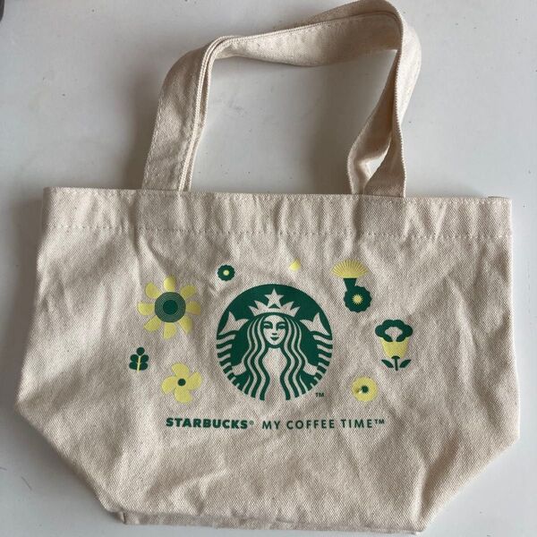 スターバックス ミニトートバッグ MY COFFEE TIME ベージュ
