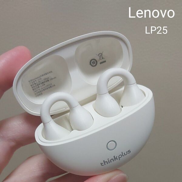 Lenovo レノボ LP25 ワイヤレス Bluetooth イヤホン イヤーカフ型