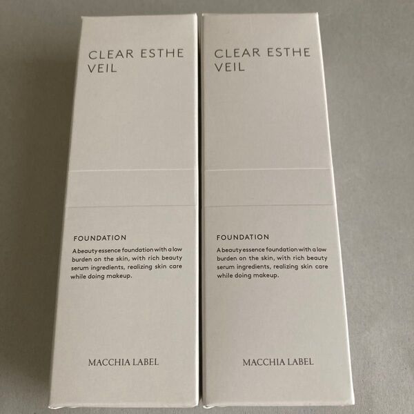 MACCHIA LABEL 薬用クリアエステヴェール ファンデーション ベージュ 2個