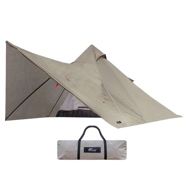 【美品】FIELDOOR フォークテント280プラス TC ソロキャンプ テント アウトドア用品 ワンポールテント