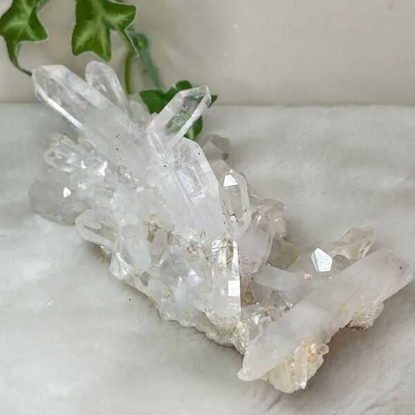 パキスタン バルティスタン州スカルドゥ産 ヒマラヤ水晶クラスター 原石 145g