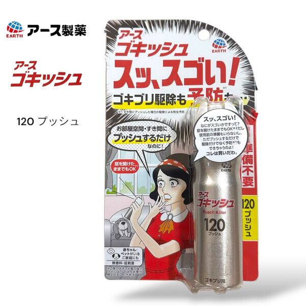 アース製薬 ゴキッシュ 120 プッシュ 新品