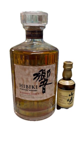 新品 未開栓 サントリーウイスキー 響ブレンダーズチョイス 山崎12年ミニボトル 2本セット