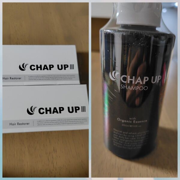 CHAP UP シャンプー 300ml 、育毛剤120ml、レフィル120ml