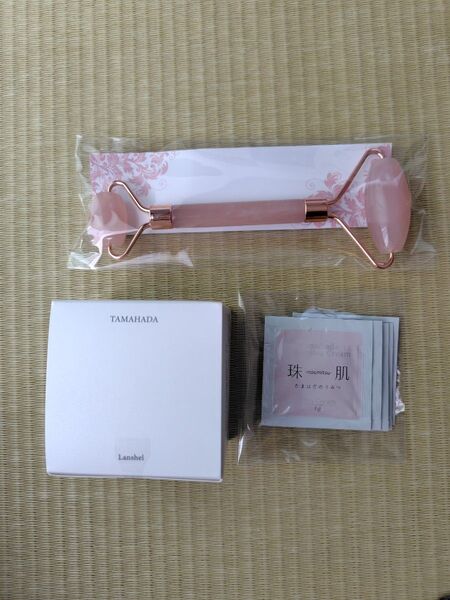 珠肌ランシェル美容液 60g 美顔ローラー&サンプル5包付き