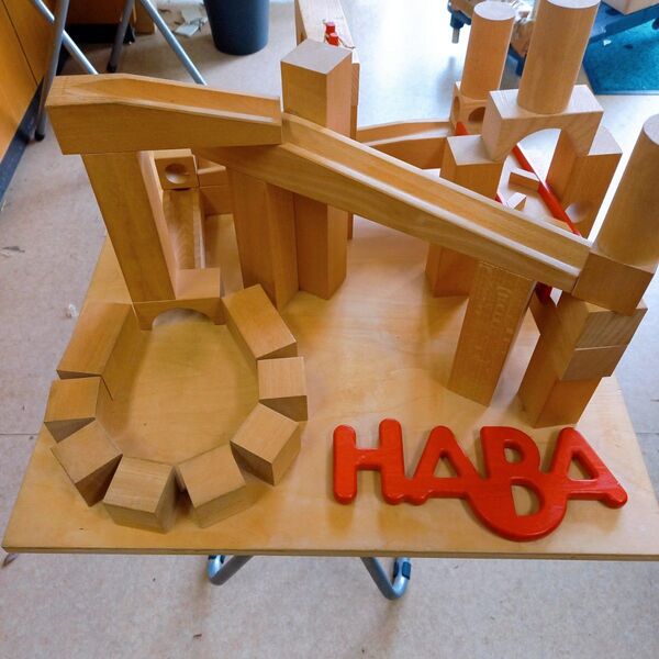 一般入手困難 展示用 HABA クーゲルバーン木製ブロックセット 知育玩具