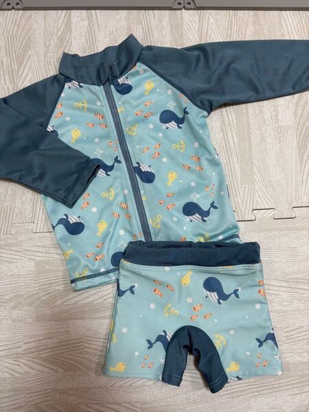 ラッシュガード 水着 男の子 80サイズ セット 未使用品 海の生き物