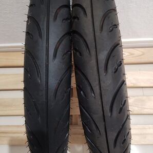 DUNLOP D307 2.50-10 前後セット バリ山