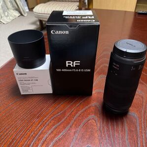 Canon RF100-400mm F5.6-8 IS USM 別売レンズフード ET-748付き