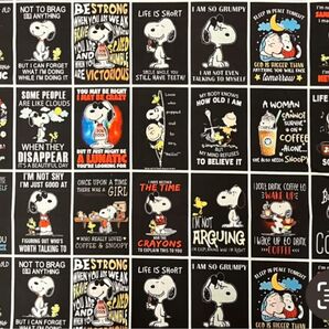 スヌーピー☆キャラクター大きめパネル生地① 綿ポリ PEANUTS はぎれ