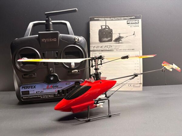 KYOSHO 電動ラジコンヘリコプター ファイヤーフォックス180 レッド