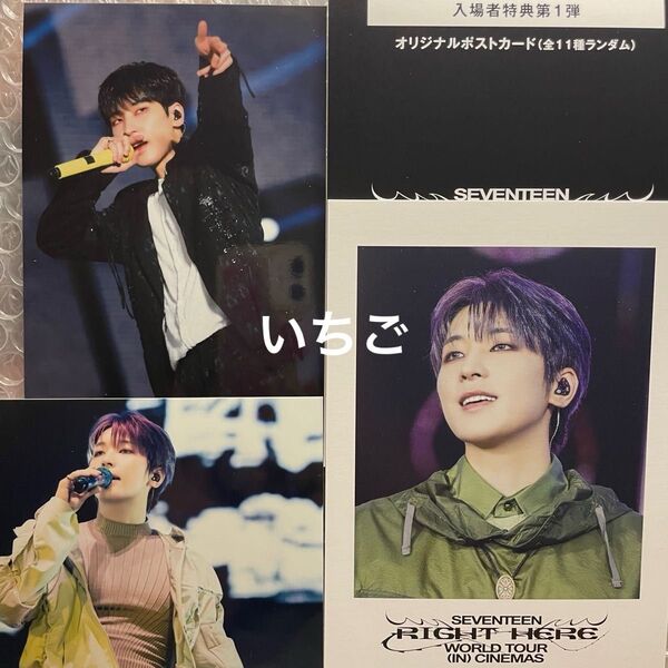SEVENTEEN 映画 入場特典 ポストカード ライブフォト ウォヌ