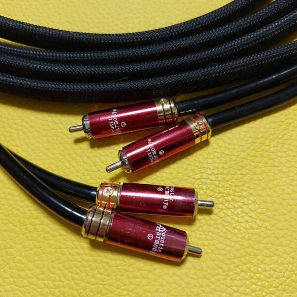 69 希少品Made in JAPAN 国内高音質 アコースティックハーモニーRCA ケーブルSR1/5.0m 1ペア 送料無料