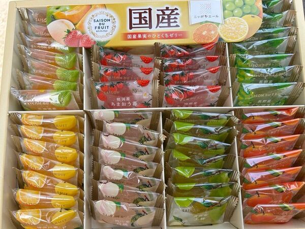ニッポンエール 国産果実のひとくちゼリー(7種の味)全部で49粒入り×1箱