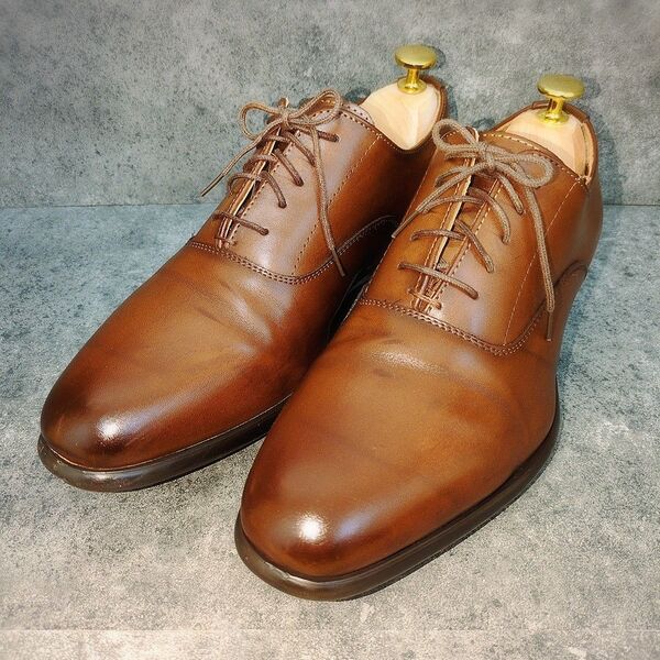 ZARA MAN ビジネスシューズ プレーントゥ レザー 40 26cm