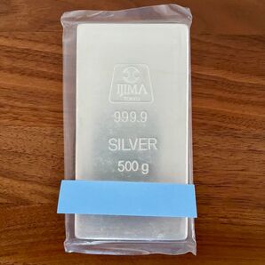 【シリアルNO入り】未開封 純銀インゴットバー500g 井嶋金銀工業