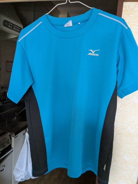 ミズノ トレーニングウェア Tシャツ ブルー系 メンズ XL