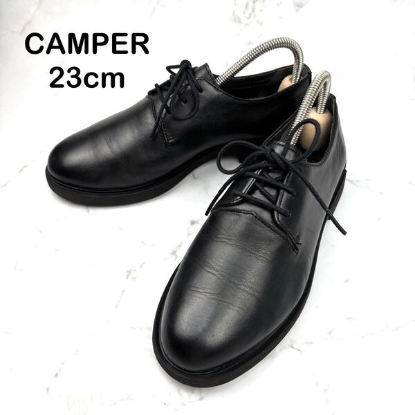 【人気】CAMPER カンペール IMAN イマン 23黒 レザー シューズ ブラック ドレスシューズ