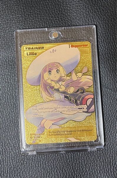 ポケモンカード 海外版 鑑賞用 帽子リーリエ