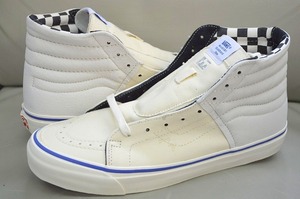 新品未使用 VANS バンズ OG SK8-HI LX Vault ボルト OG 裏VANS VN0003T0U9N ホワイト チェッカー柄 US10 28センチ 送料無料