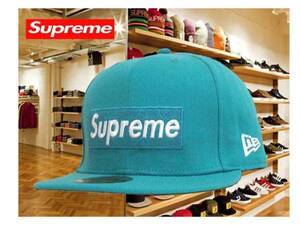 シュプリーム BOX LOGO 新品　正規品 supreme x neweraキャップ 7 55.8cm