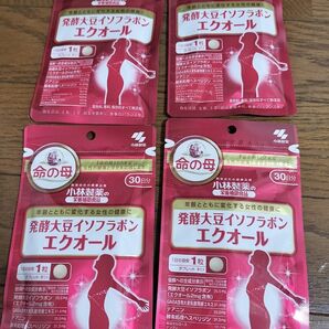 小林製薬 発酵大豆イソフラボン エクオール 30日分 命の母 4袋