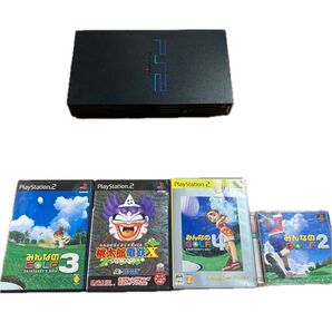 PlayStation2 本体 ソフト4本 メモリーカード4点