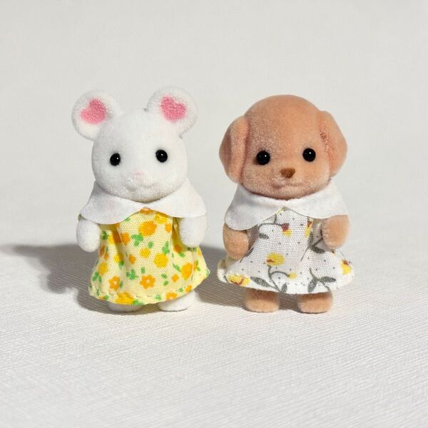 シルバニアファミリー シルバニアパーク 赤ちゃん2点セット トイプードルの赤ちゃん+マシュマロネズミの赤ちゃん 限定 非売品 希少