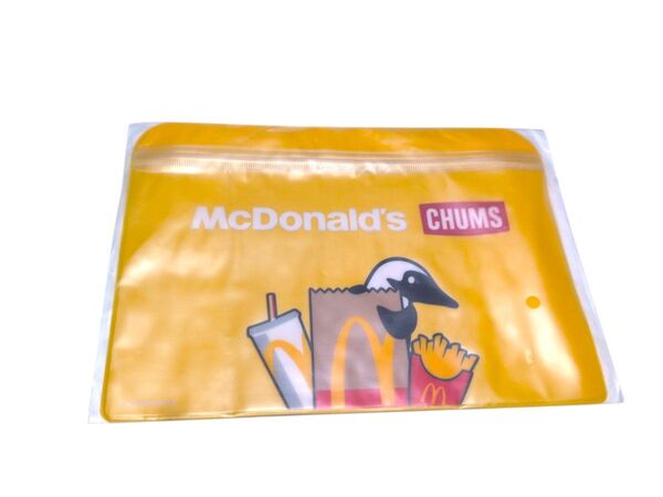 マクドナルド×CHUMS ジッパー付きクリアポーチ 新品