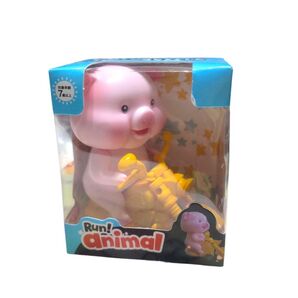 Run! Animalピンク ゼンマイ仕掛けで走る おもちゃ 豚 **新品**