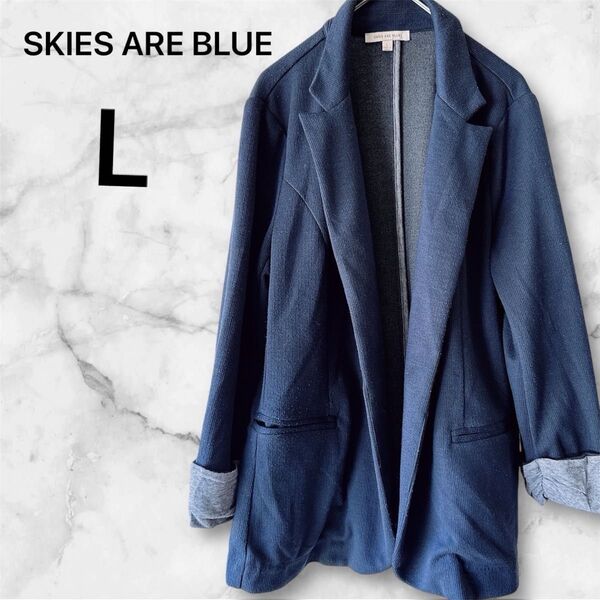 SKIES ARE BLUE【L】ダークブルー ジャケット レディース トップス ジャケット 長袖