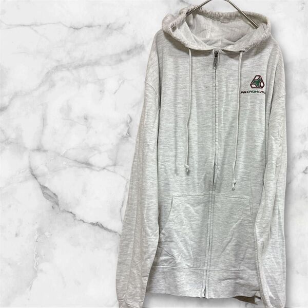 Delta Apparel 【L】パーカー ライトグレー レディース トップス ジップアップ スウェット 長袖