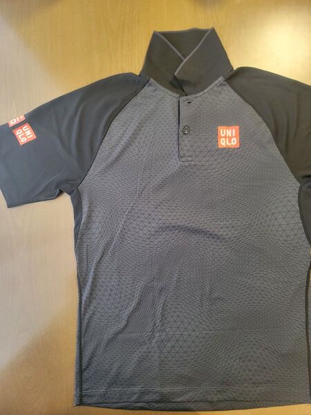 ユニクロ Uniqlo テニスウェア 錦織圭 ポロシャツ メンズ Mサイズ ネイビー