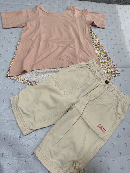 ハーフパンツ 半袖Tシャツ Tシャツ トップス ショートパンツ 120