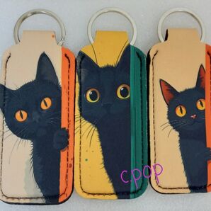 猫 チャーム 3個セット 黒猫 猫雑貨 B