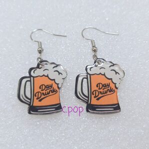 アクリル ビール お酒 ピアス