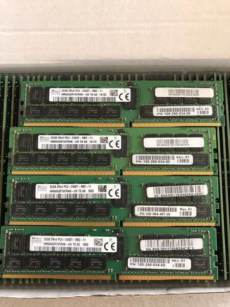 SK Hynix DDR4-2400T 32GB 4枚セット ECC REG