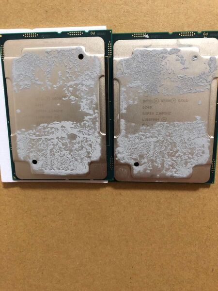Intel Xeon Gold 6240 SRF8X 18C 2.6GHz 3.3/3.9GHz LGA3647 2個セット