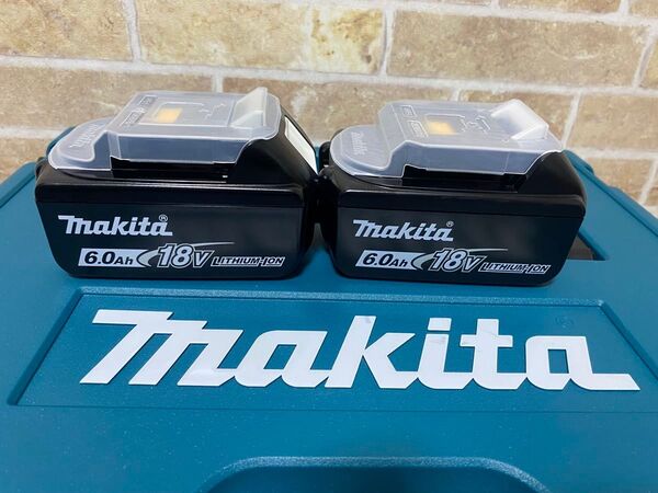 マキタ 純正 18V 6.0Ah バッテリー BL1860B 2個セット【未使用】