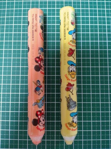東京ディズニーランド 消しゴム 2個 ミニー ドナルド レトロ