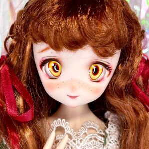 カスタムヘッド DDH-22 セミホワイト肌 +カボションアイドルフィードリーム ボークス